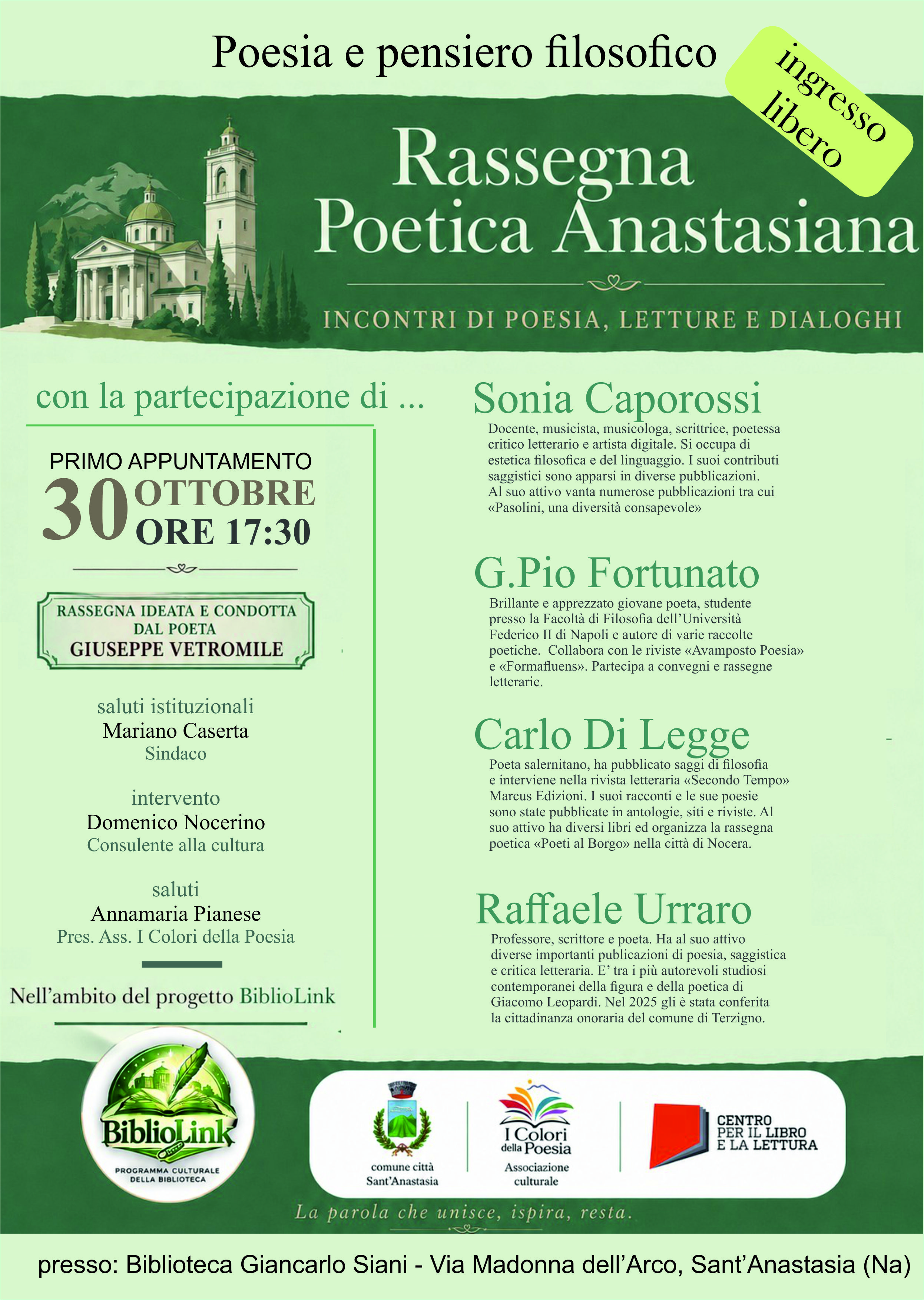RASSEGNA POETICA ANASTASIANA